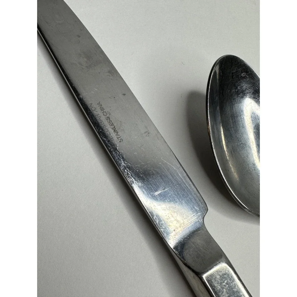 Reed & barton Teaspoon Dinner Knife set of 2 Stainless Flatware Replacement